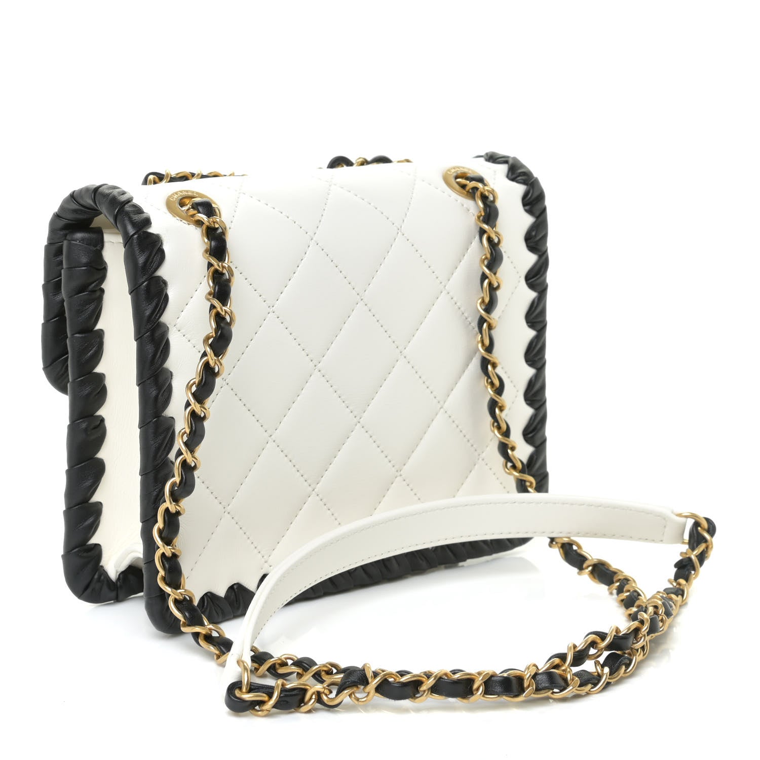 Chanel Braided Calfskin Mini My Own Frame Flap White 2 of 16