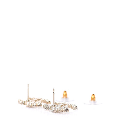 Chanel Crystal CC Earrings Gold 4 of 5