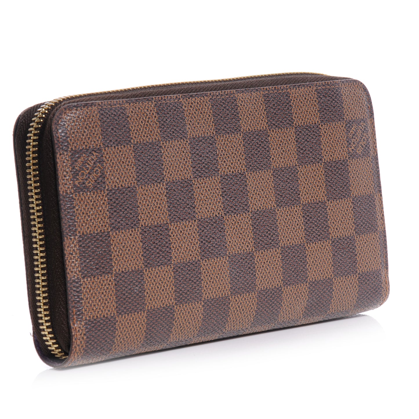 Damier Ebene Illustre Zippy Wallet Violet