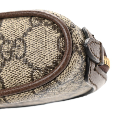 Gucci GG Supreme Monogram Web Ophidia Dome Key Pouch Beige New Acero 8 of 8