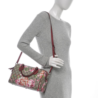 Gucci GG Supreme Monogram Blooms Small Boston Beige Multicolor Dry Rose 2 of 6