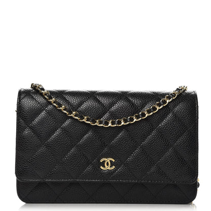 Chanel Caviar Quilted Wallet On Chain WOC Black 1 of 9