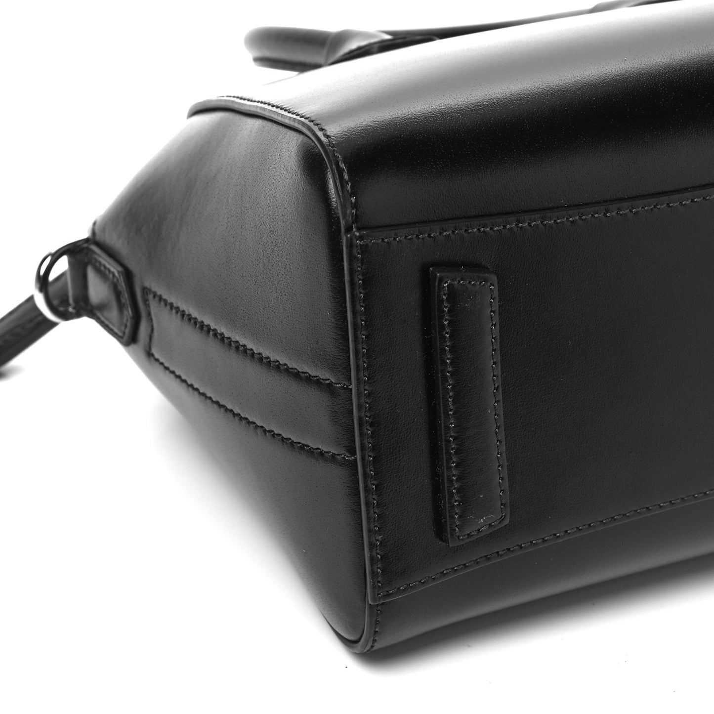 Shiny Lord Calfskin Mini Antigona Black