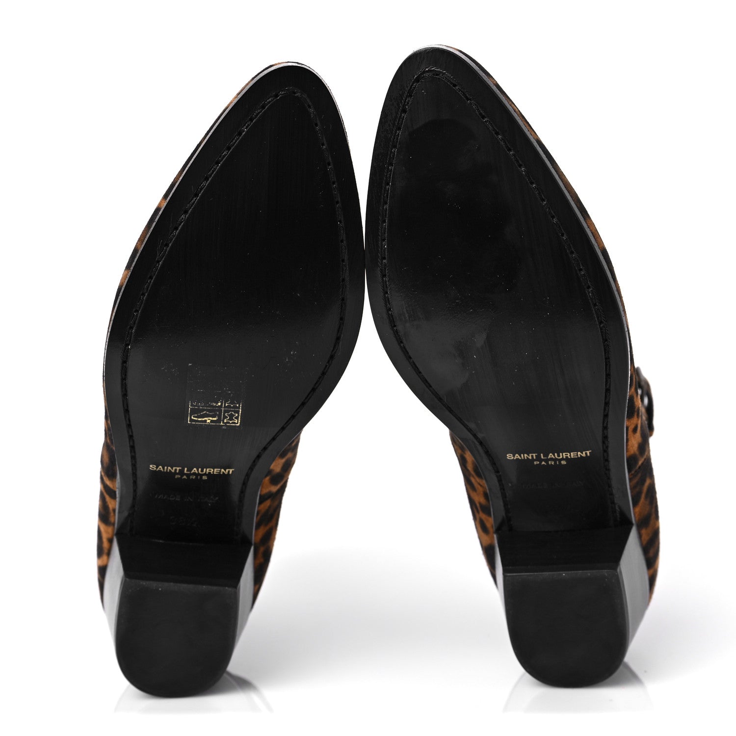 Saint Laurent Suede Blake Ankle Boots 38.5 Leopard 5 of 7