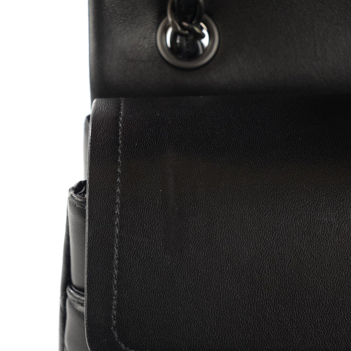 Lambskin Quilted Jumbo Double Flap So Black