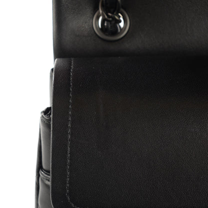 Chanel Lambskin Quilted Jumbo Double Flap So Black 9 of 9