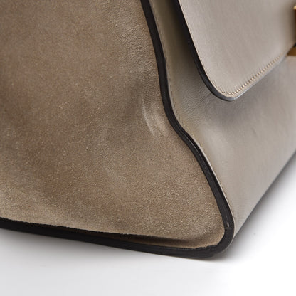 Celine Calfskin Suede Whipsnake Medium Trapeze Taupe 13 of 14