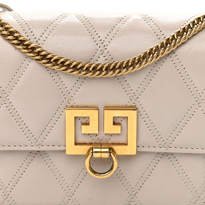 Givenchy Goatskin Quilted GV3 Mini Pocket Convertible Bag Natural 7 of 11