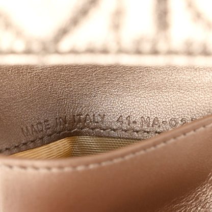Christian Dior Metallic Lambskin Cannage Lady Dior Lotus Wallet Gold 7 of 7