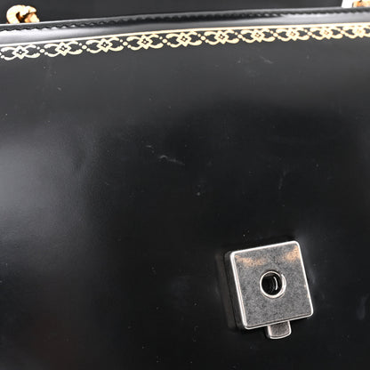 Gucci Calfskin Bamboo Medium Thiara Top Handle Bag Black 13 of 14