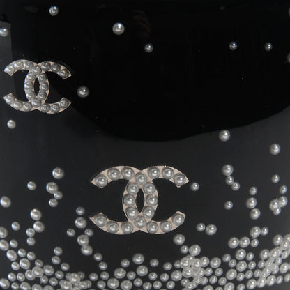 Chanel Resin Pearl CC Cuff Black 7 of 8