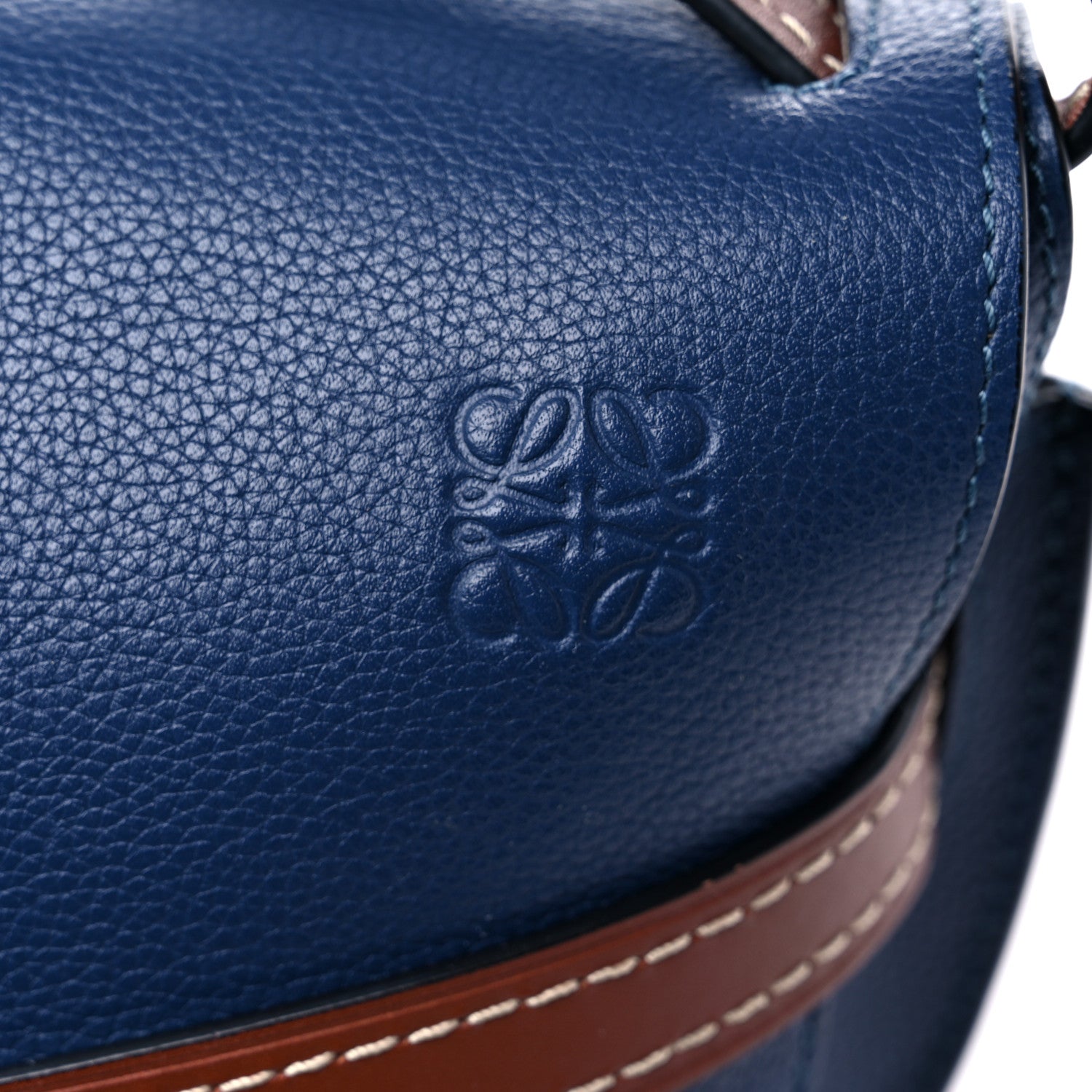 Loewe Grained Calfskin Small Gate Crossbody Bag Varsity Pecan 12 of 13