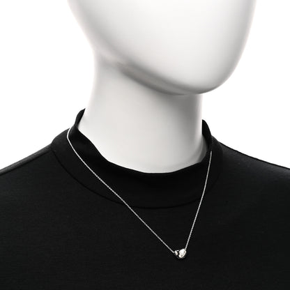 Tiffany Sterling Silver 11mm Elsa Peretti Bean Pendant Necklace 2 of 5