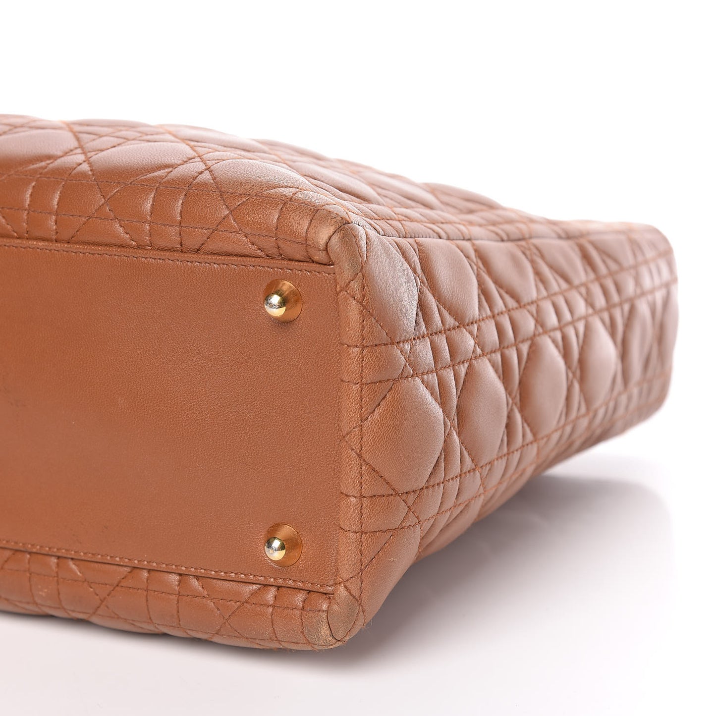 Lambskin Cannage Large Lady Dior Tan