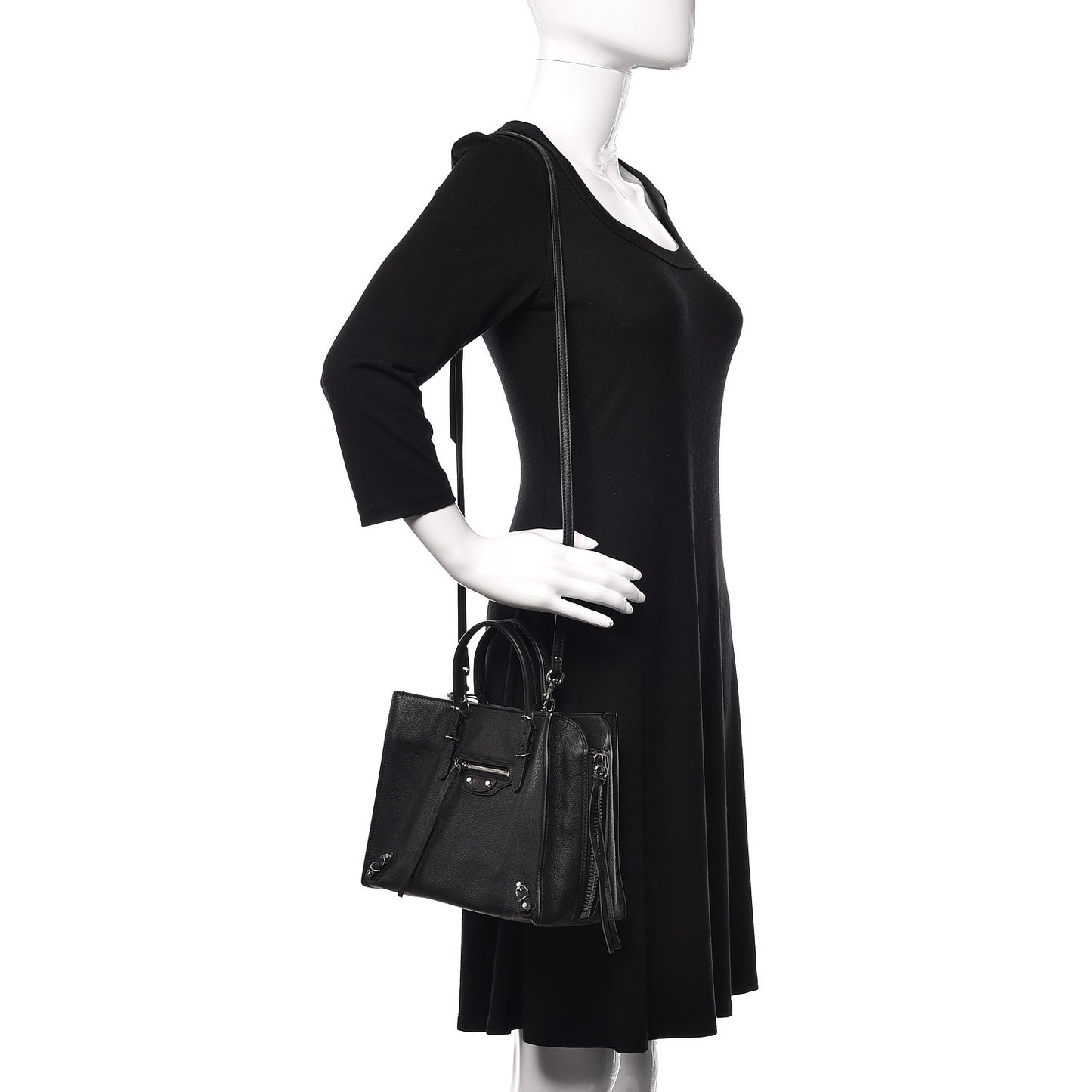 Veau Papier A6 Zip Around Tote Black