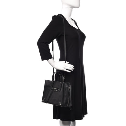 Balenciaga Veau Papier A6 Zip Around Tote Black 2 of 9