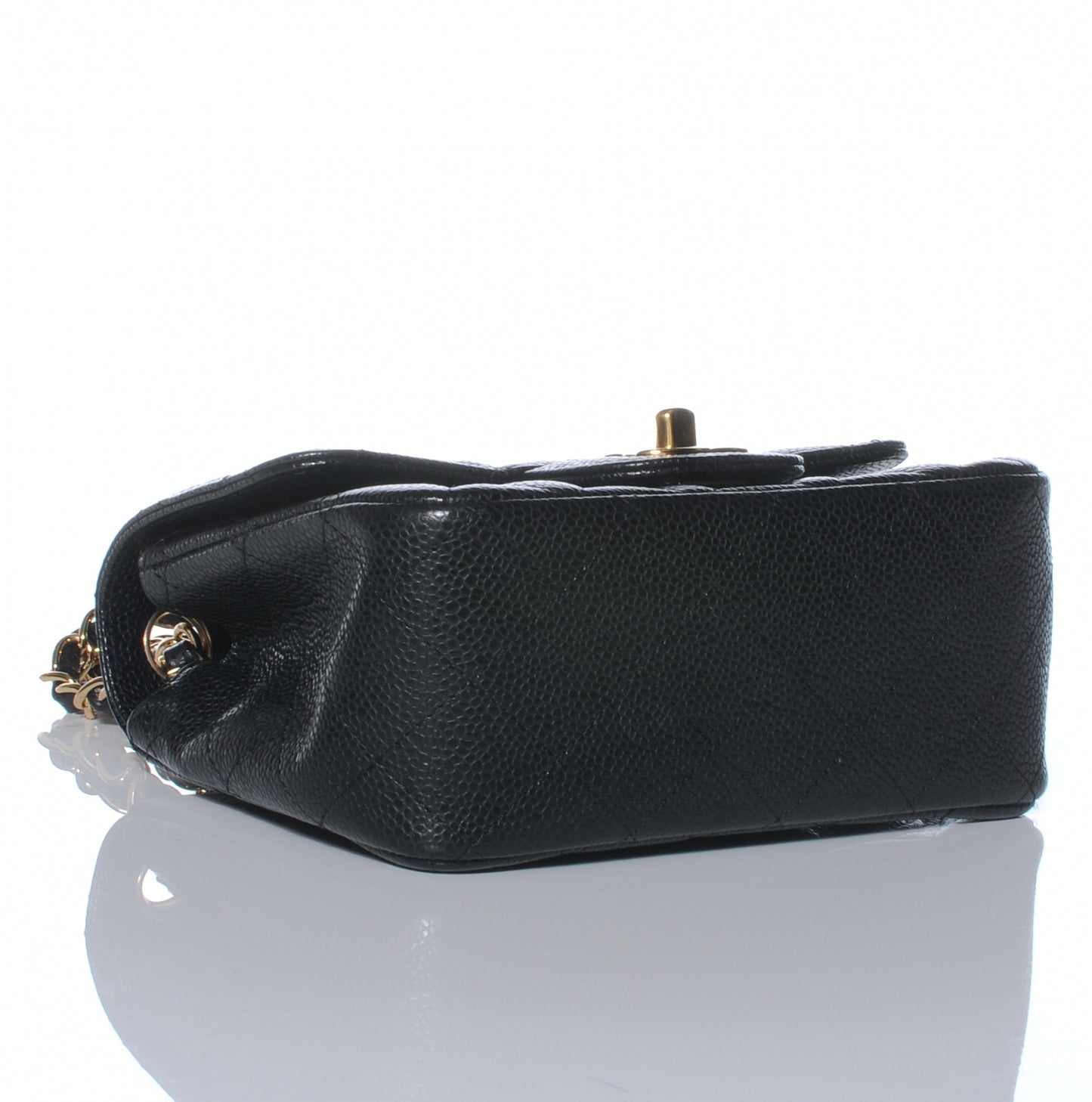 Caviar Quilted Mini Flap Black