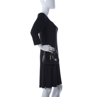 Gucci Boarded Dyana Lux Calfskin Mini Jackie 1961 Hobo Black 2 of 9