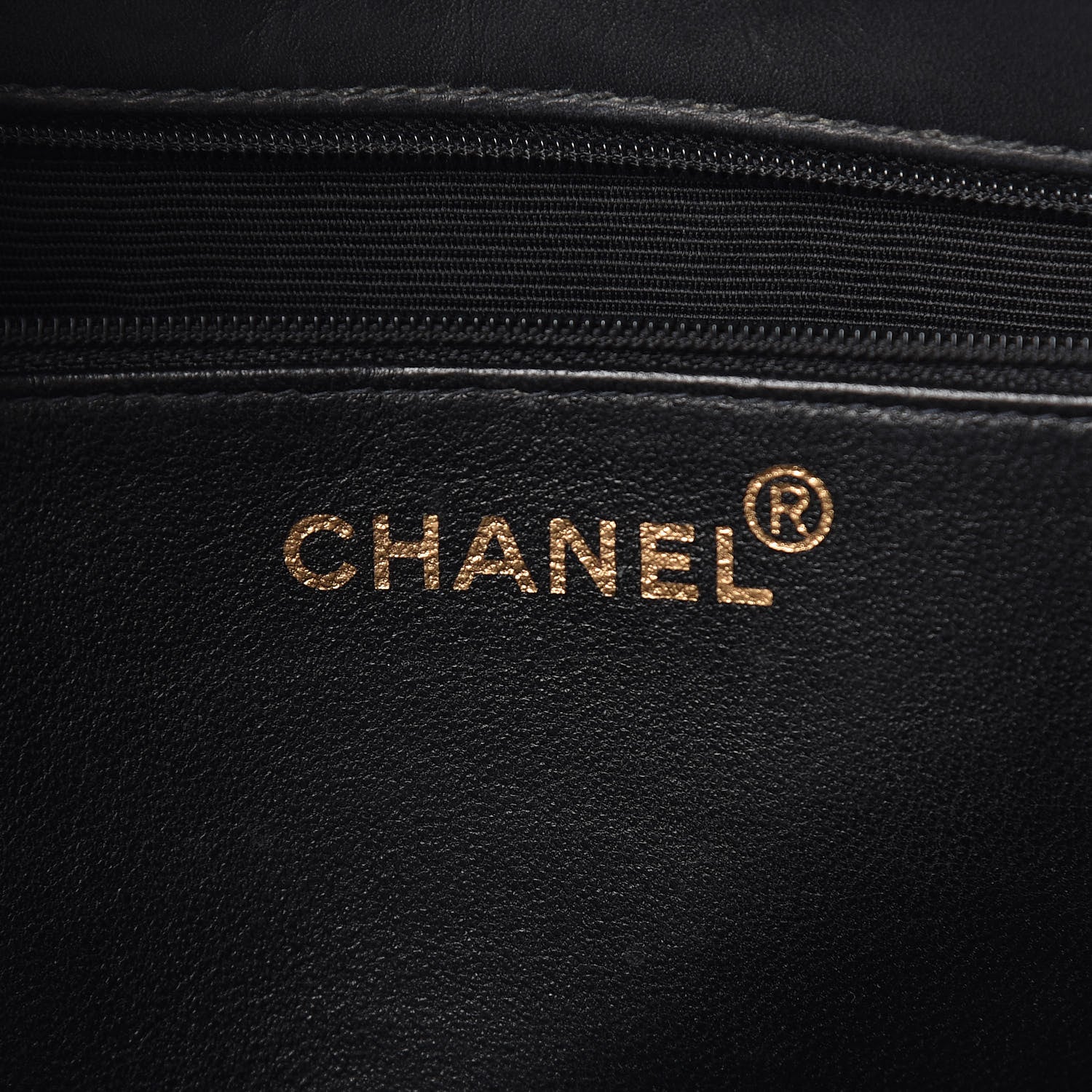 Chanel Lambskin Stitched CC Tote Black 6 of 18
