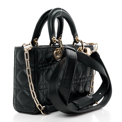 Christian Dior Lambskin Cannage Medium Lady D-Joy Black 3 of 10