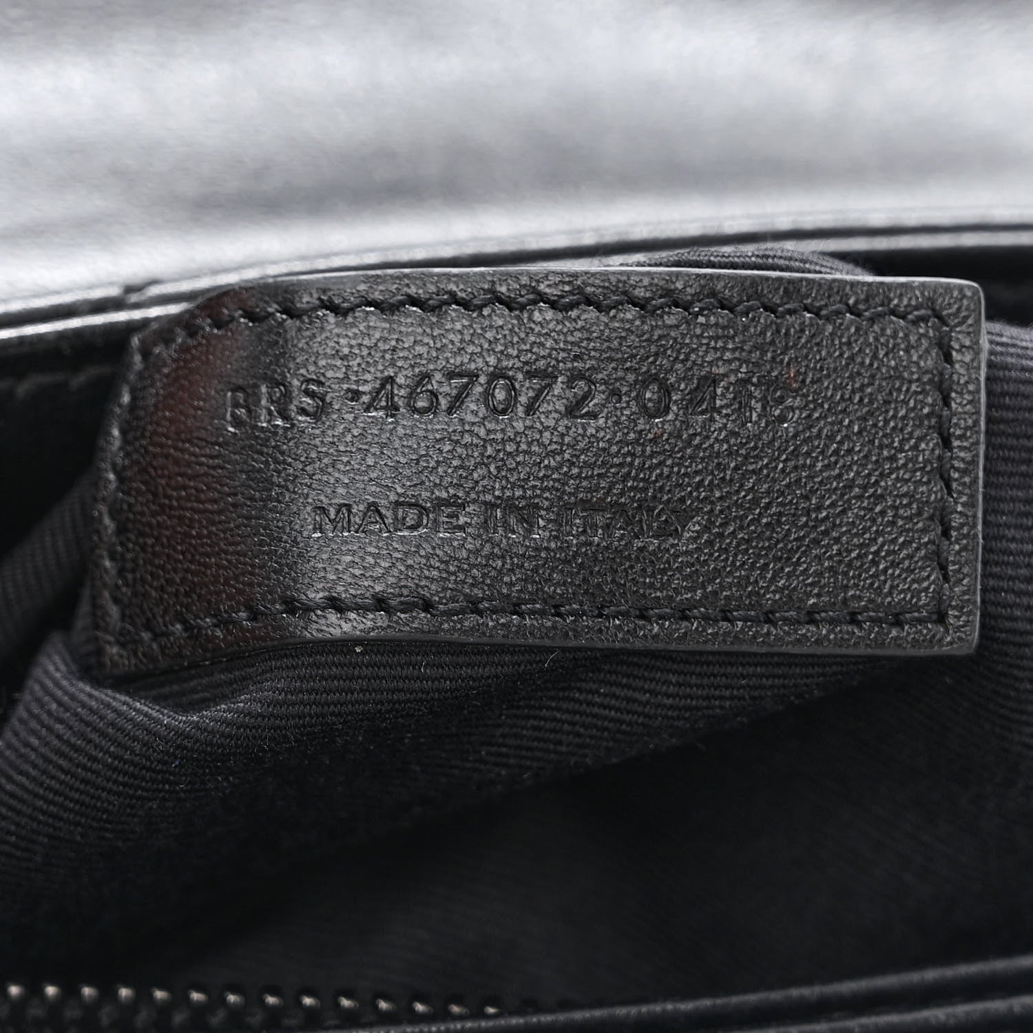 Saint Laurent Calfskin Y Quilted Monogram Monochrome Toy Loulou Crossbody Bag Black 7 of 11