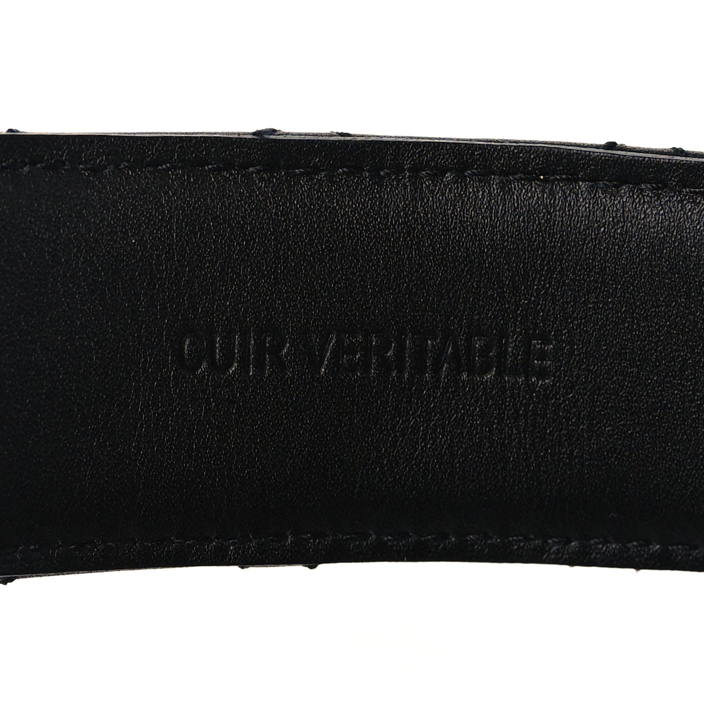 Calfskin Quilted CC Chain Belt 85 Black