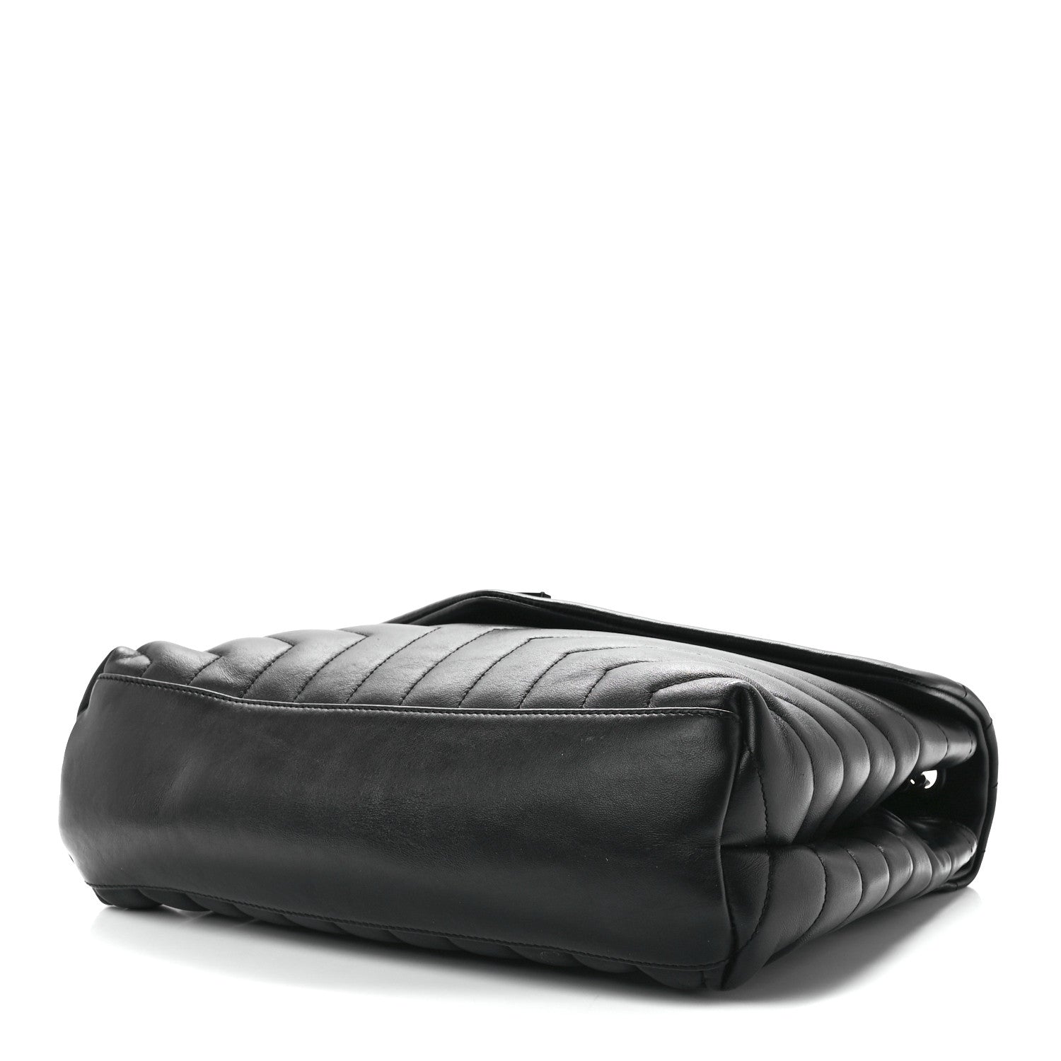 Saint Laurent Calfskin Y Quilted Monogram Monochrome Medium Loulou Chain Satchel Black 9 of 11
