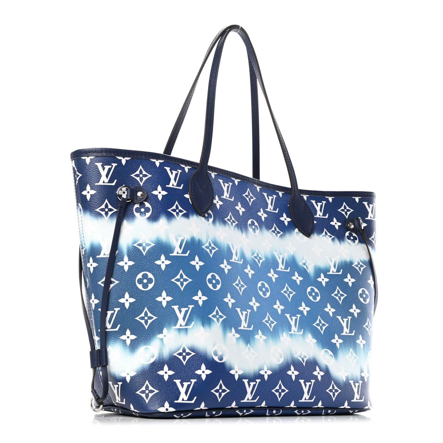 Louis Vuitton Monogram Escale Neverfull MM Blue 2 of 4