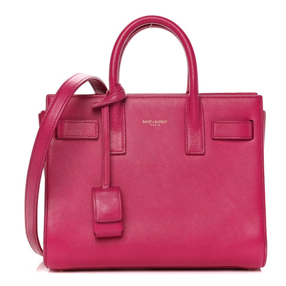 Saint Laurent Calfskin Nano Sac De Jour Bubblegum 1 of 14