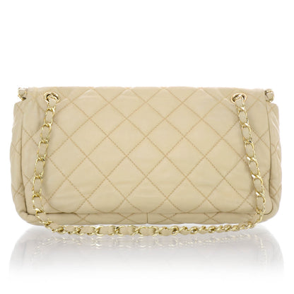 Chanel Lambskin Quilted Chain Me Flap Beige 3 of 11