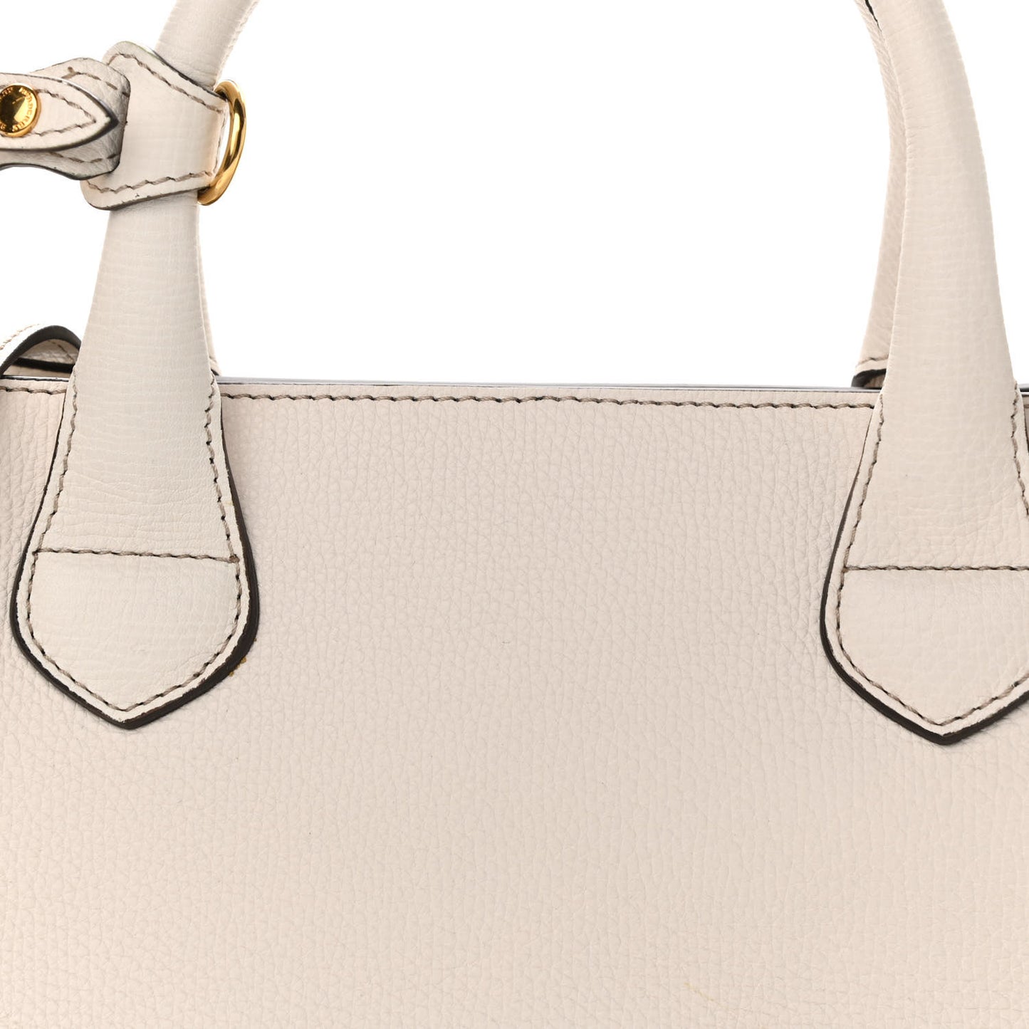 Derby Calfskin House Check Medium Banner Tote Beige