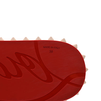 Christian Louboutin Rubber Spike Super Loubi Flip Flop Sandals 39 Leche 6 of 7