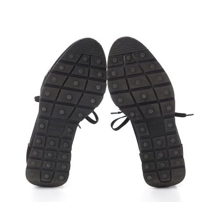 Balenciaga Mesh Calfskin Neoprene Suede Womens Race Runner Sneakers 35 Black 5 of 7