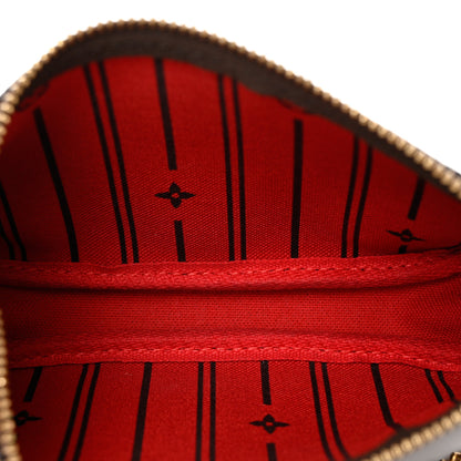 Louis Vuitton Damier Ebene Complice Trunks and Bags Mini Pochette Accessories Red 5 of 8