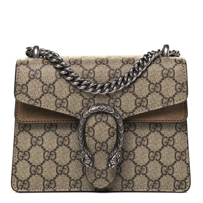 Gucci GG Supreme Monogram Mini Dionysus Shoulder Bag Taupe 1 of 10