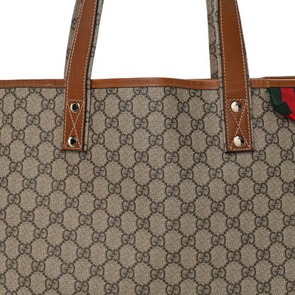 Gucci GG Plus Monogram Medium Signature Web Loop Tote Light Brown 8 of 13