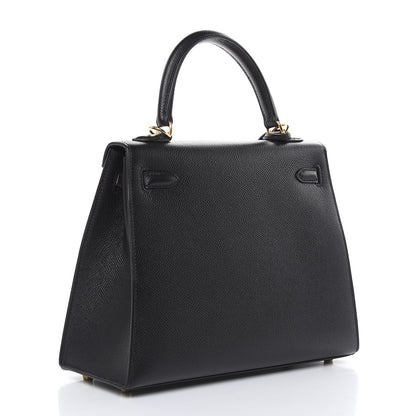Hermes Epsom Kelly Sellier 25 Black 4 of 34