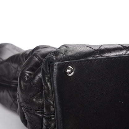 Chanel Lambskin East West Sharpei Shopping Tote Black 13 of 16