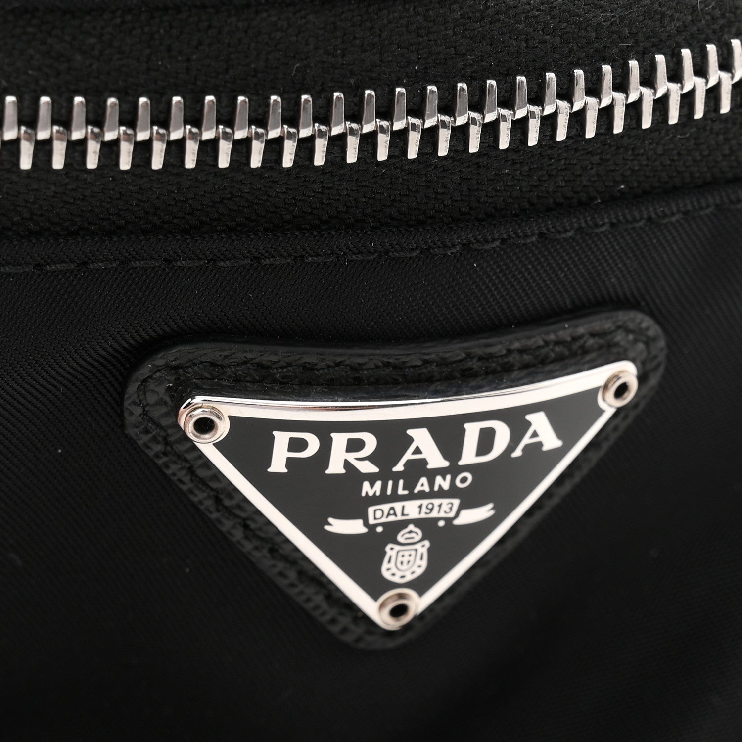 Prada Tessuto Nylon Wrist Pouch Black 6 of 9