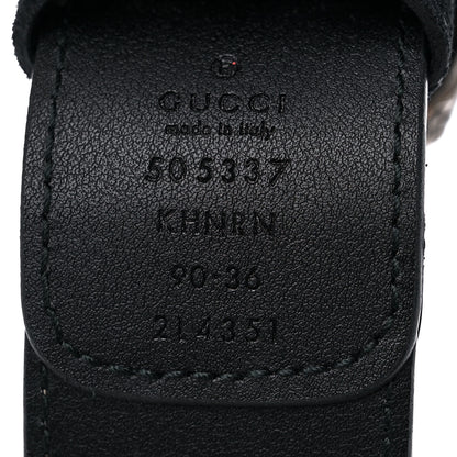 Gucci GG Supreme Monogram Suede Dionysus 40mm Belt 90 36 Beige Black 3 of 7