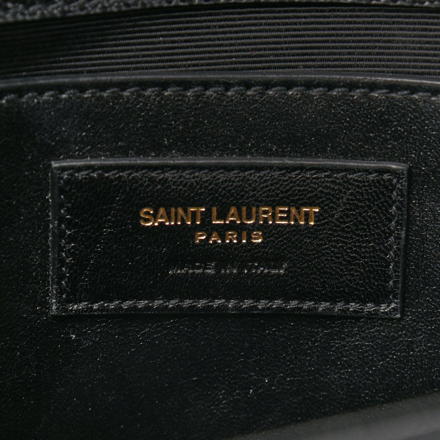 Saint Laurent Grain De Poudre Medium Classic Monogram Kate Satchel Black 6 of 9