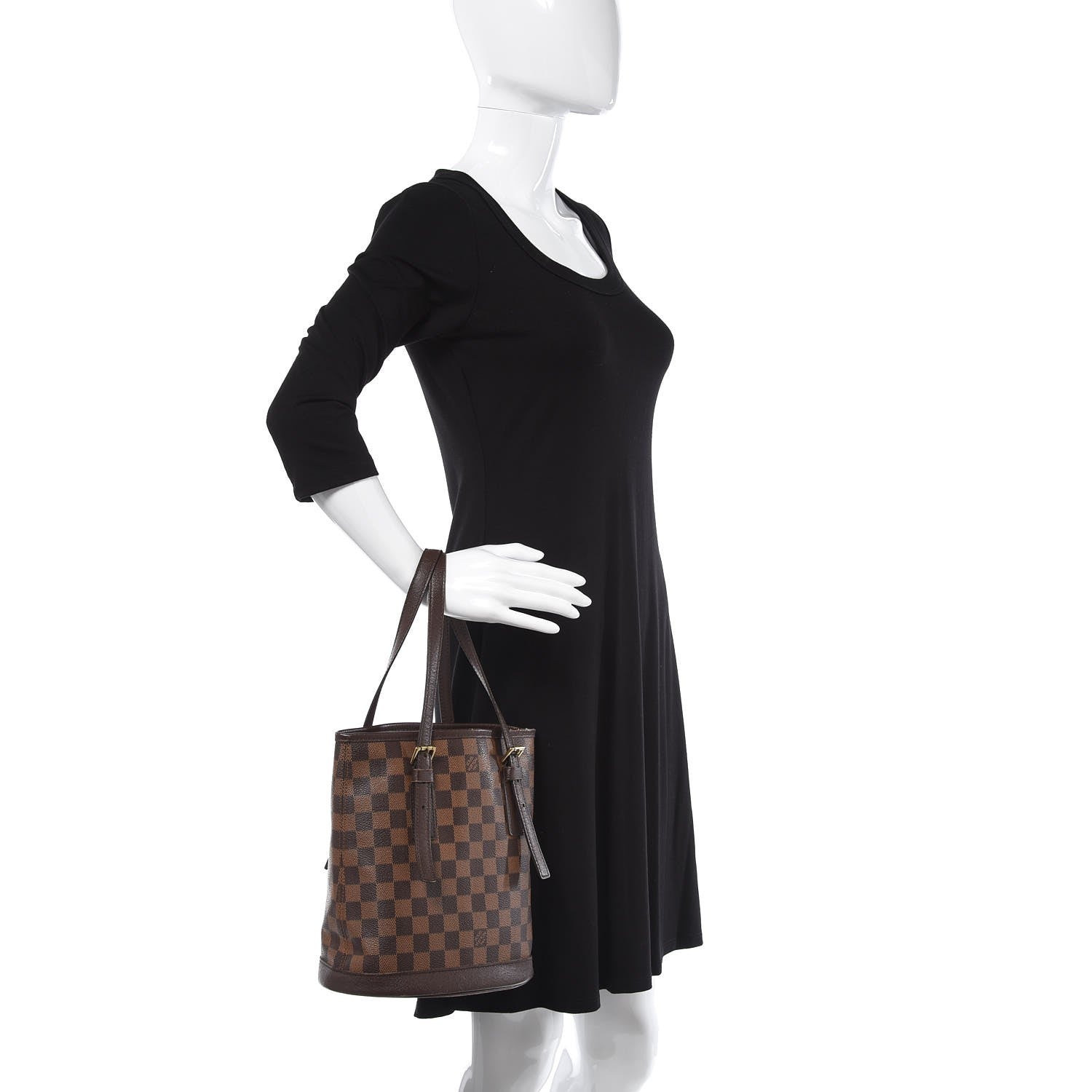 Louis Vuitton Damier Ebene Marais Bucket 23 2 of 23