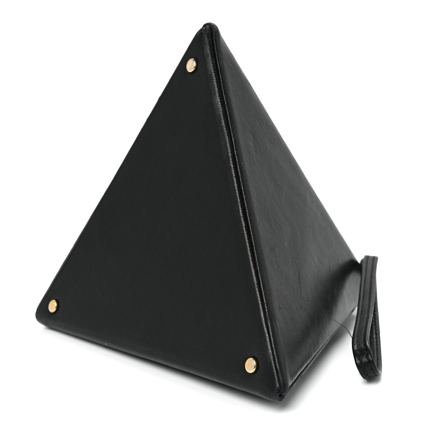Lambskin Pyramid Clutch Black