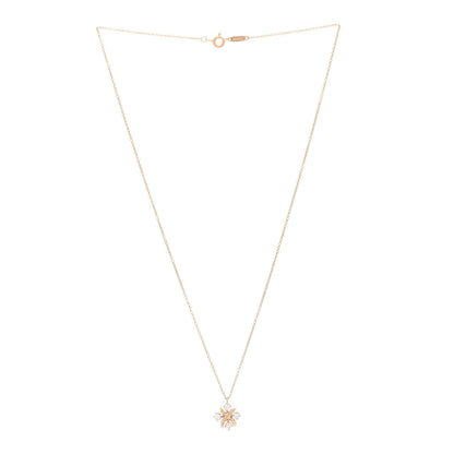 Tiffany Platinum 18K Yellow Gold Diamond Schlumberger Lynn Pendant Necklace 3 of 5