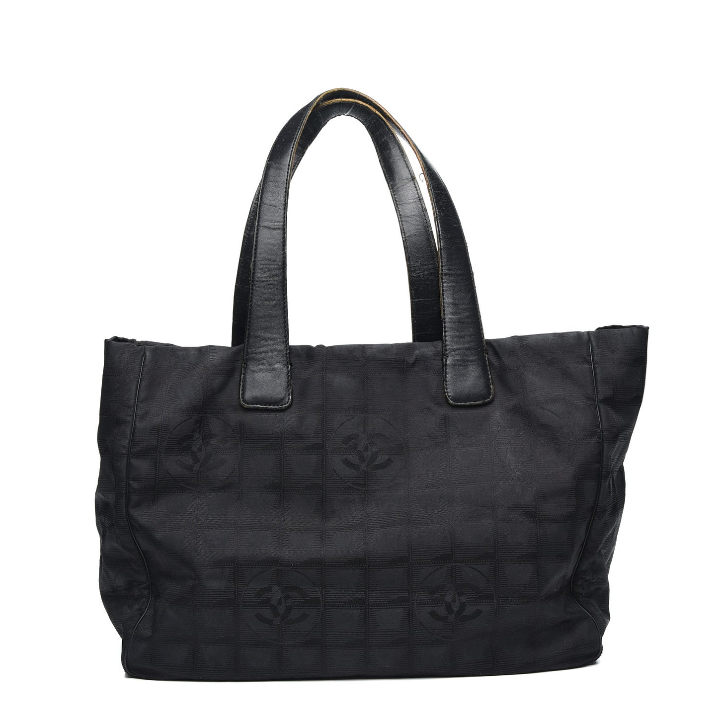 Nylon Large Travel Tote Black