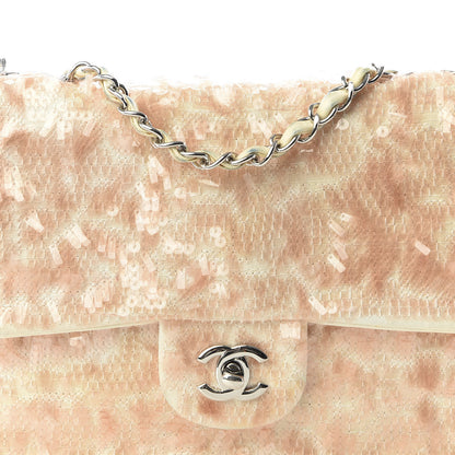 Chanel Sequin Paillette Small Flap Light Pink 10 of 10