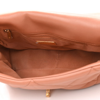 Chanel Lambskin Quilted Large Chanel 19 Flap Brown 5 of 11