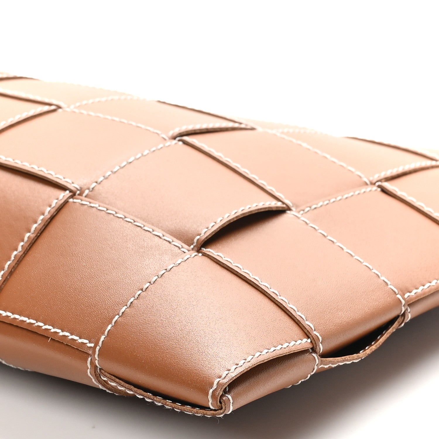 Bottega Veneta Calfskin Maxi Intreccio Large Cassette Flat Zip