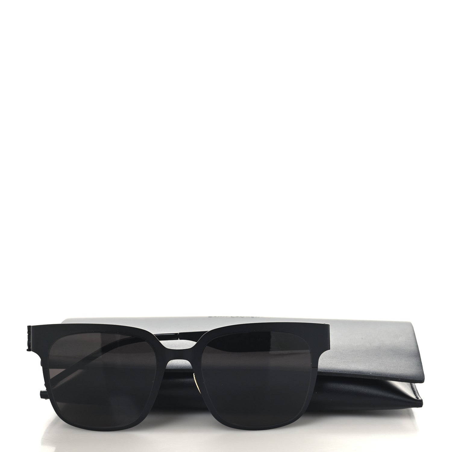 Saint Laurent Acetate Square SL M41 Sunglasses Black 7 of 7