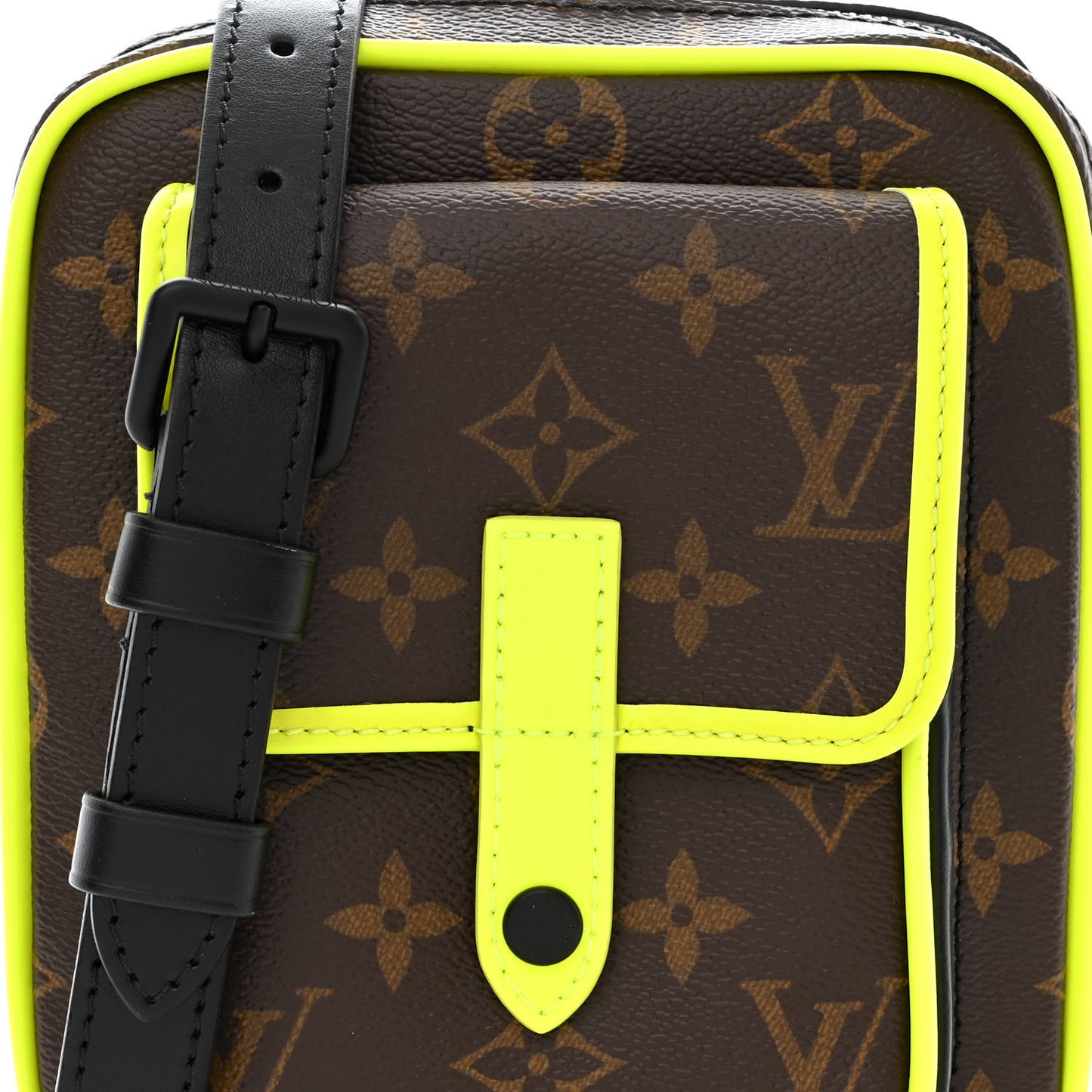 Monogram Macassar Christopher Wearable Wallet Fluorescent Yellow